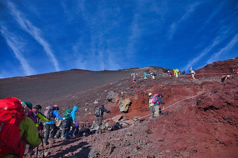 富士登山の写真