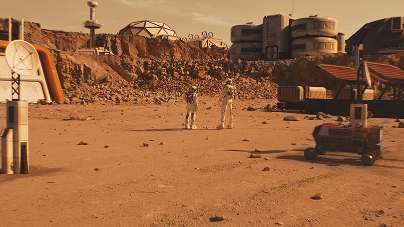 有人火星探査（イメージ）